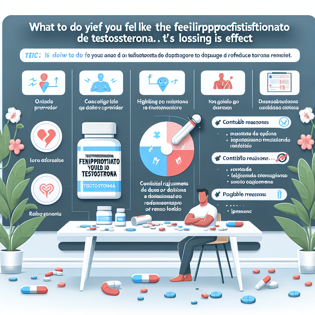 Qué hacer si sientes que Fenilpropionato de testosterona pierde efecto Qué hacer si sientes que Fenilpropionato de testosterona pierde efecto
